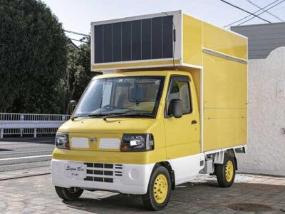 日産クリッパートラック　イエロー×ホワイト