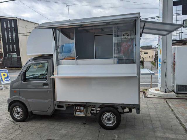 スズキ キャリーT　キッチンカー　グレー全塗装